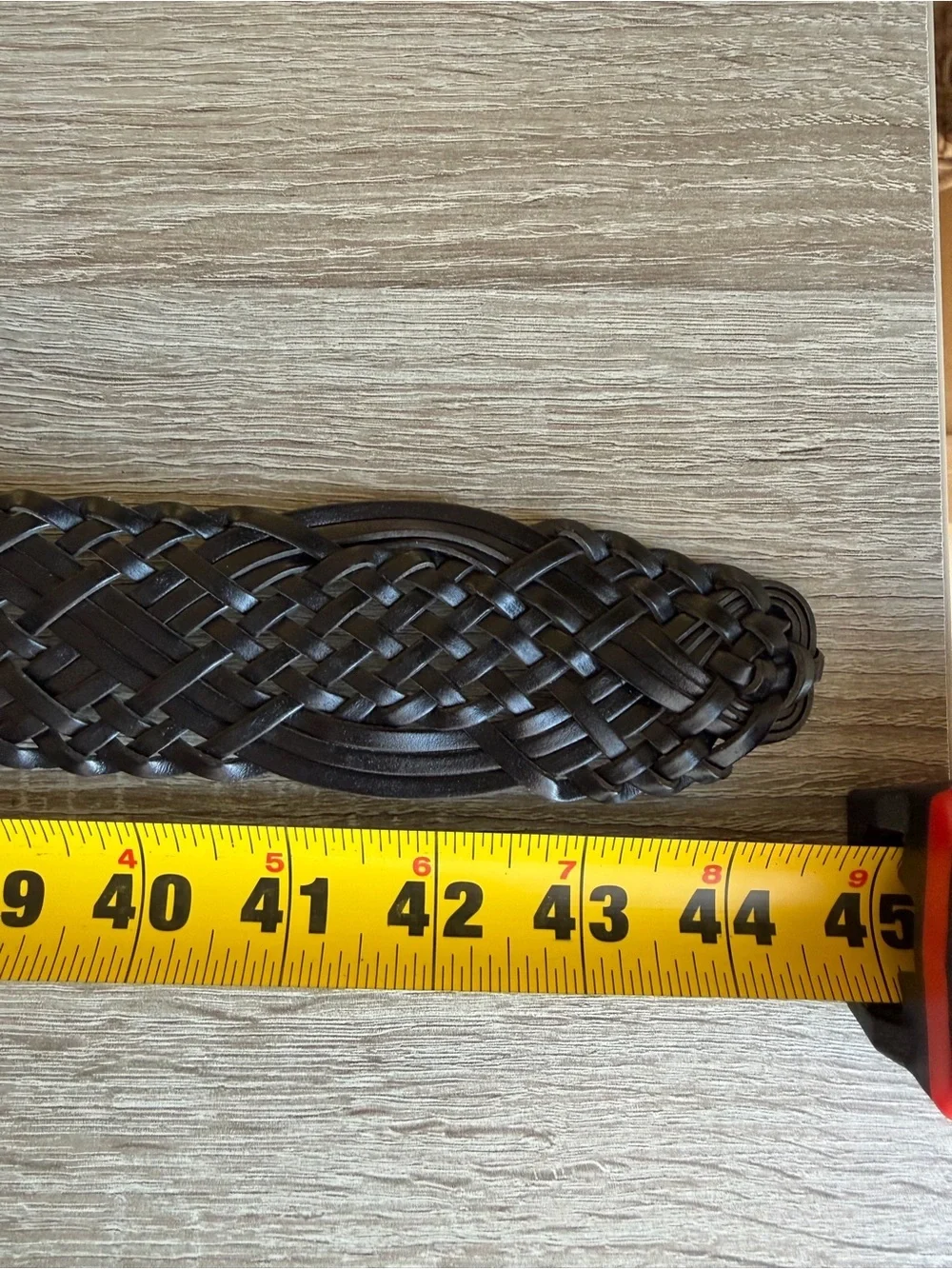 Braided Belt Bonded Leather XL 44”